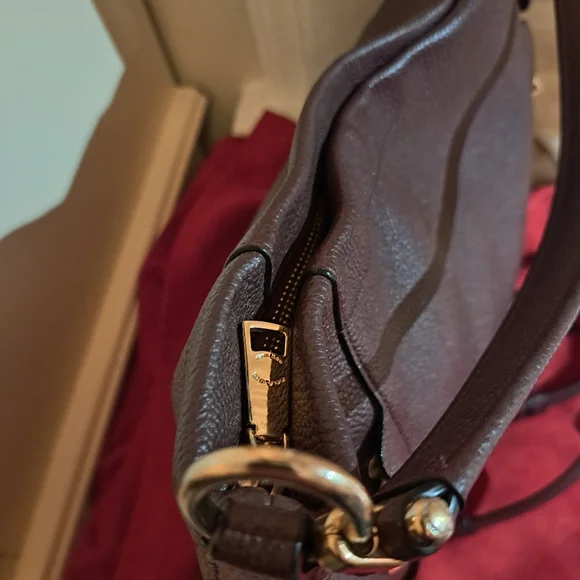 🎁 NEW COACH Scout Hobo Burgundy Oxblood Satchel/Shoulder/Crossbody Bag - Picture 8 of 16